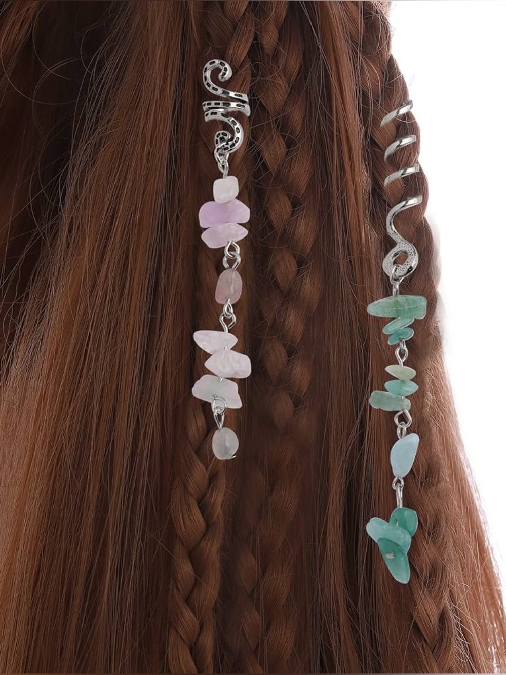 10 ct. Stone Hair Wrap Tassles